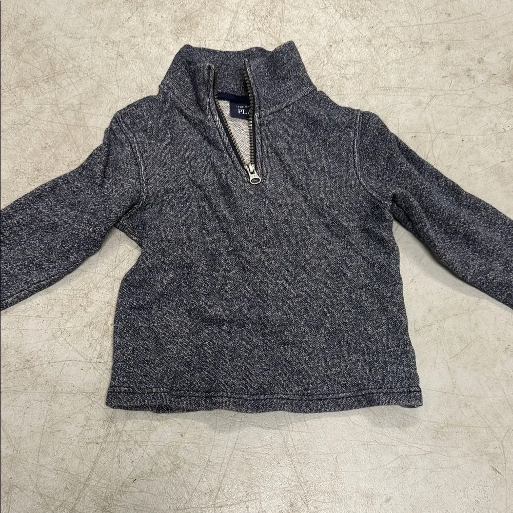 The Children's Place Blue Zip-Up Sweater LIKE NEW - Size 2T Long Sleeve Half Zip